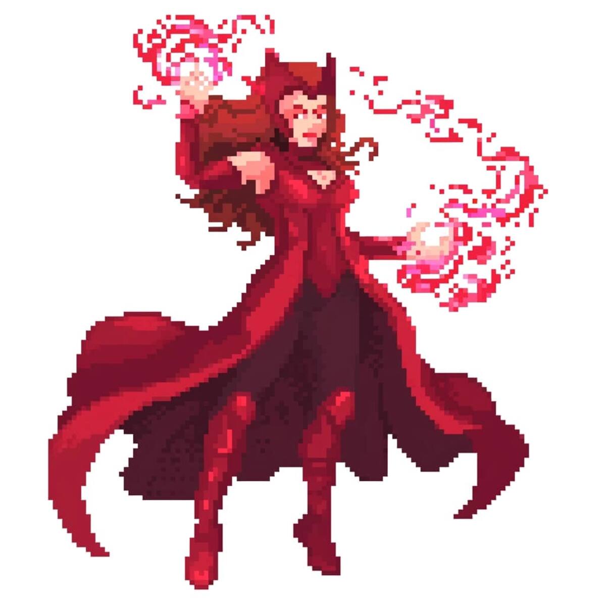 Scarlet Witch en versión 8 bits según una IA