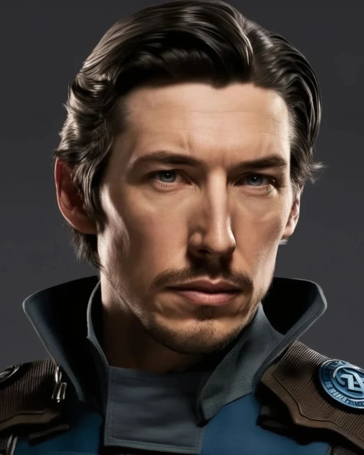Adam Driver como Red Richards según una IA