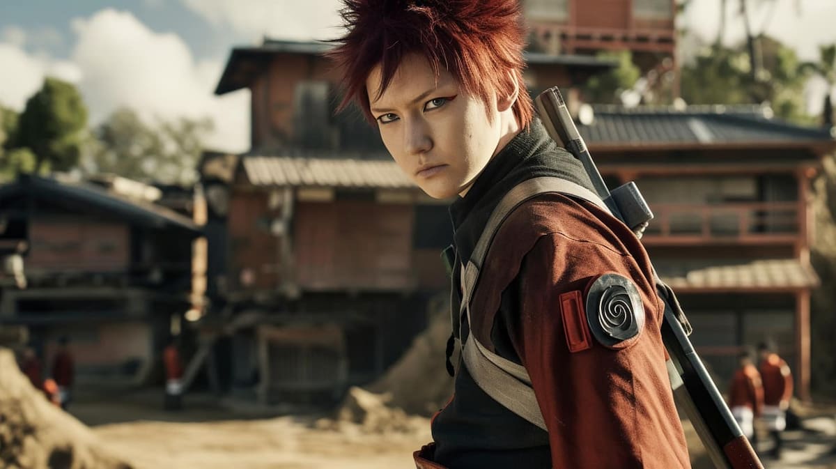 Gaara en un live action según una IA