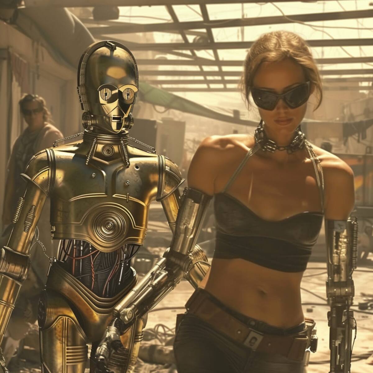 C3P0 con Sarah Connor