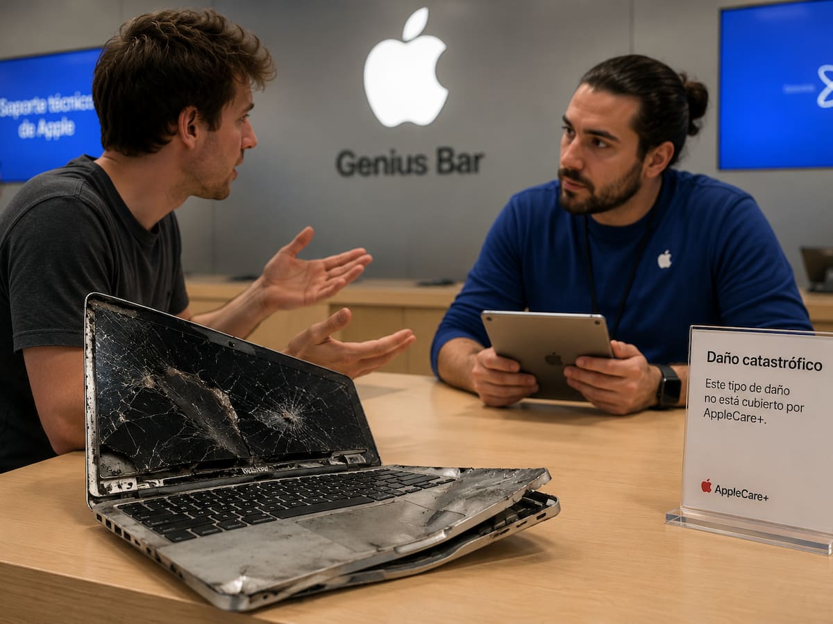 Un cliente contrató AppleCare+ para cuidar su MacBook Pro, pero Apple se negó a reparar tras un accidente vial al considerar el daño fuera de la cobertura