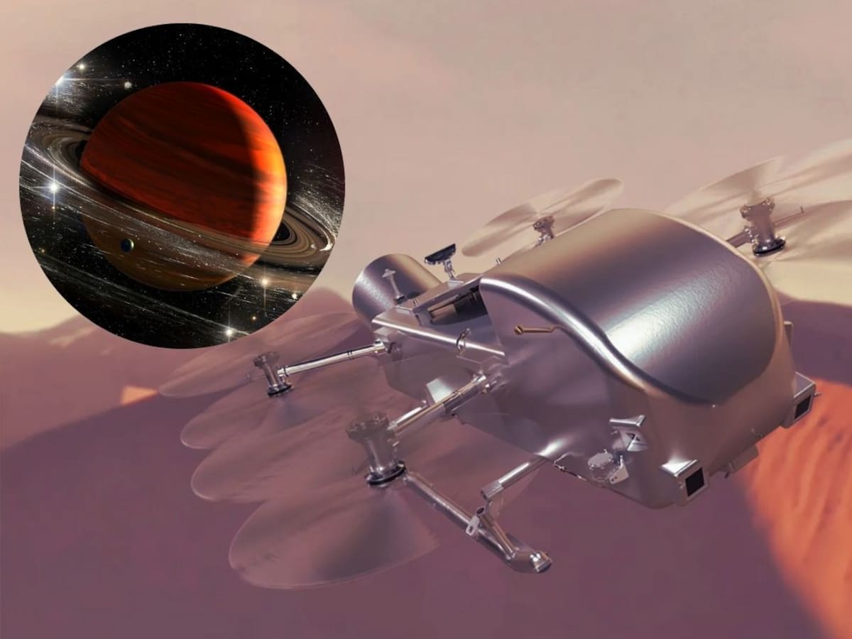 NASA enviará un helicóptero a Titán, la luna más grande de Saturno