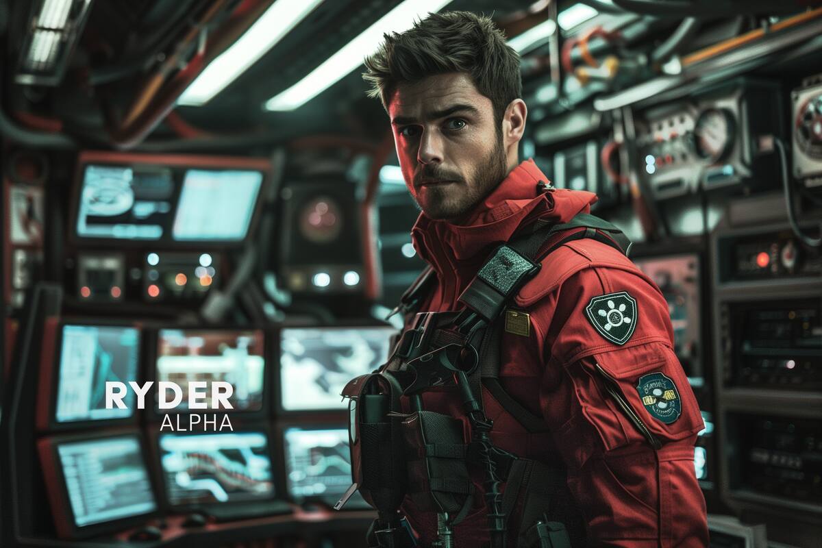 Ryder Alpha de Paw Patrol en vida real según una IA
