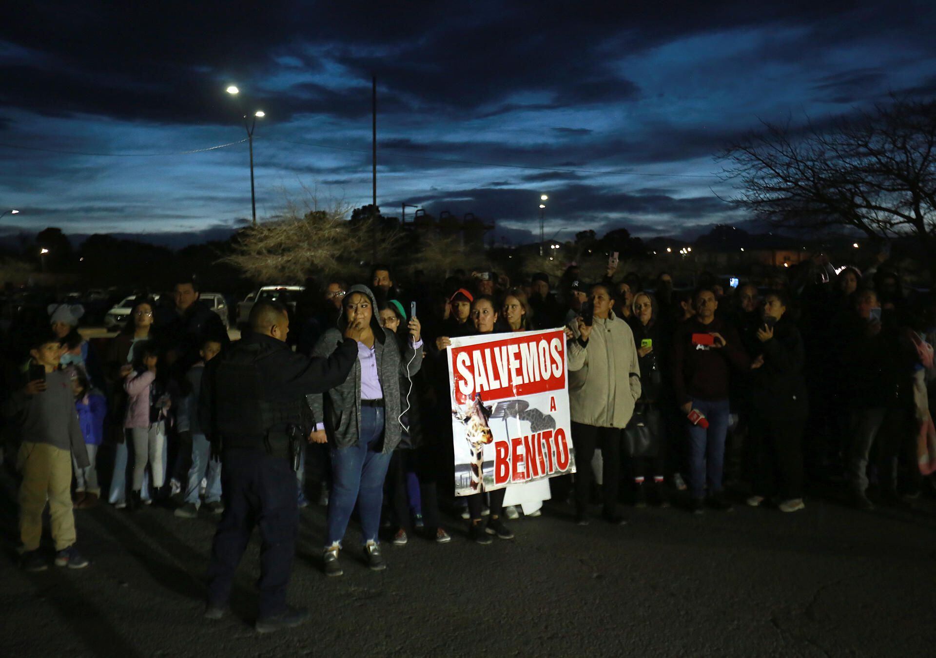 Animalistas denuncian las condiciones en las que vivía Benito, la jirafa, en Cd. Juárez.