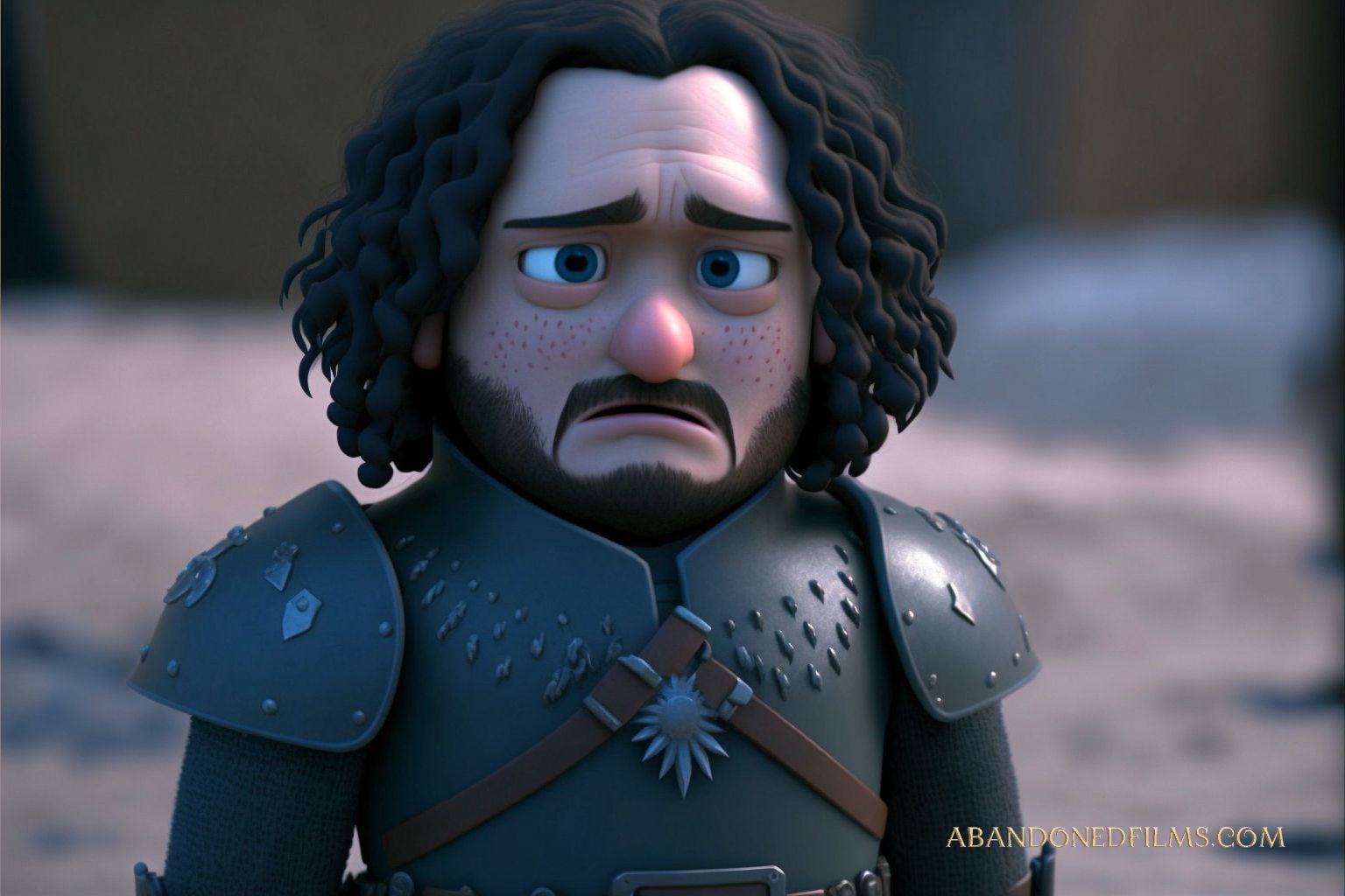 John Snow al estilo Pixar según una IA