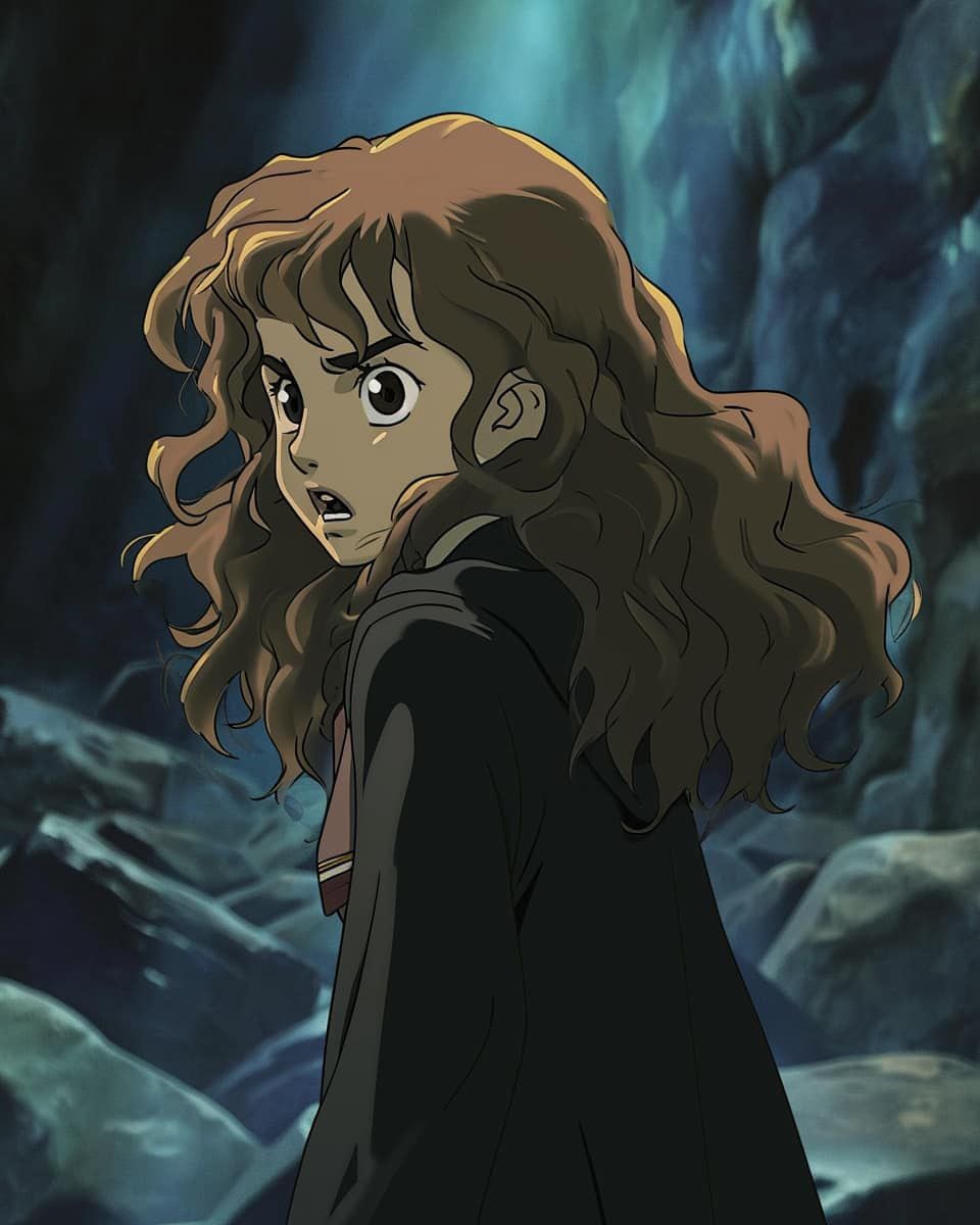 Hermione en estilo Ghibli según una IA